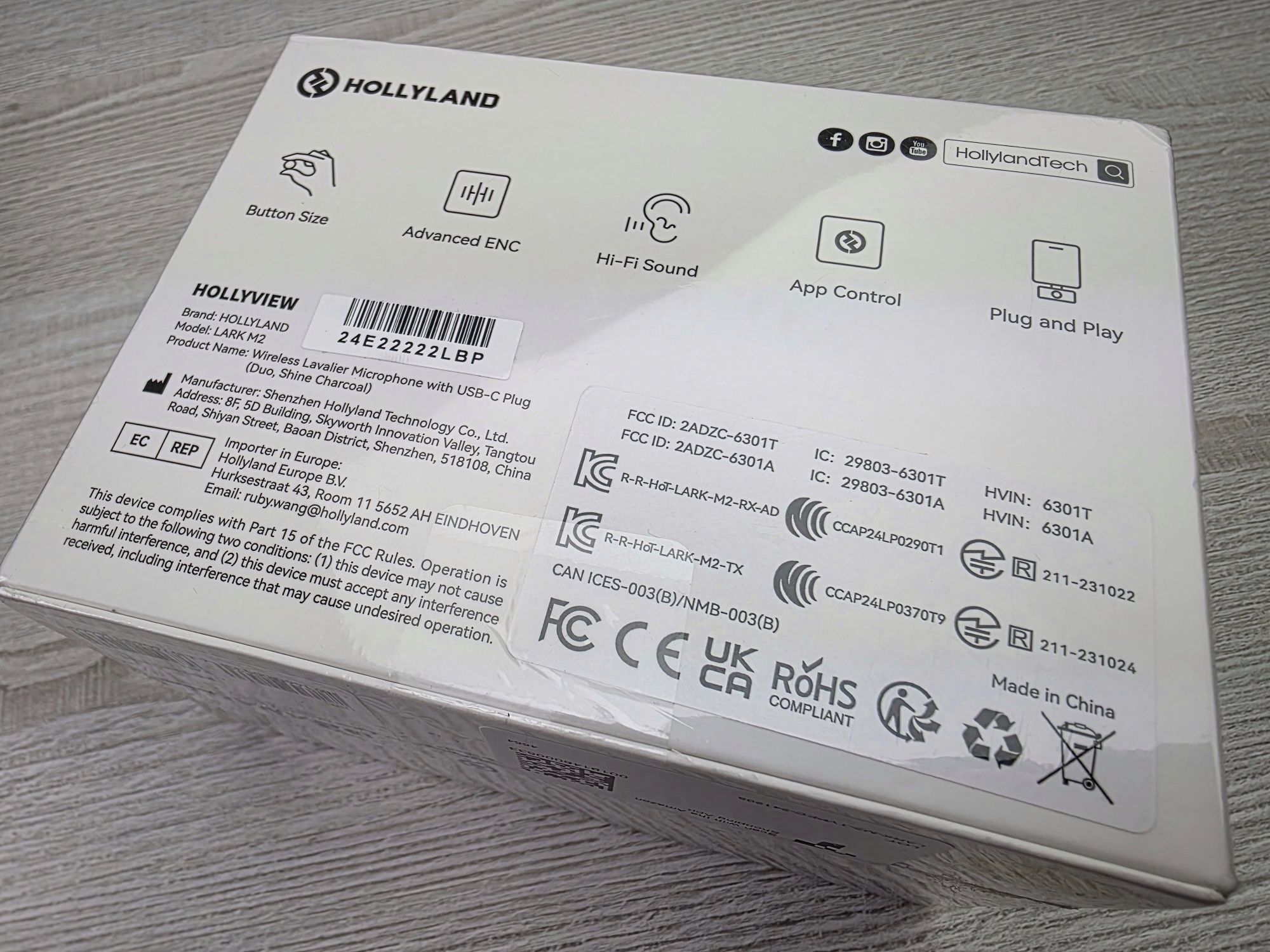 Радіосистема Hollyland Lark M2 Duo USB-C для Android або iPhone 15/16