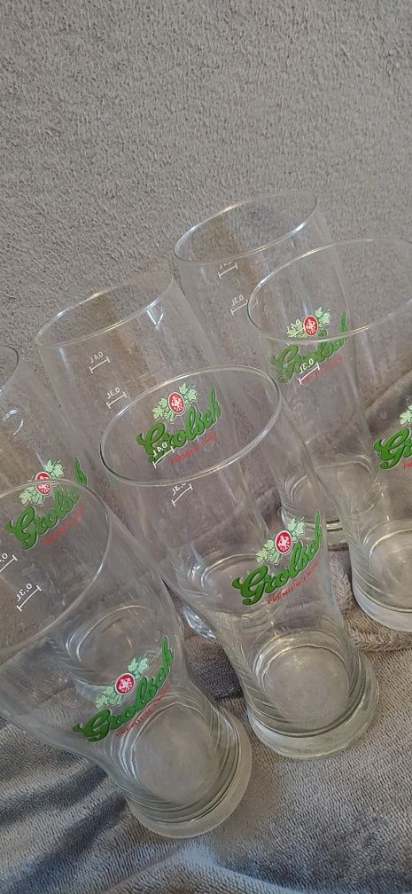 Zestaw 6 kufli piwo grolsch 0.5l