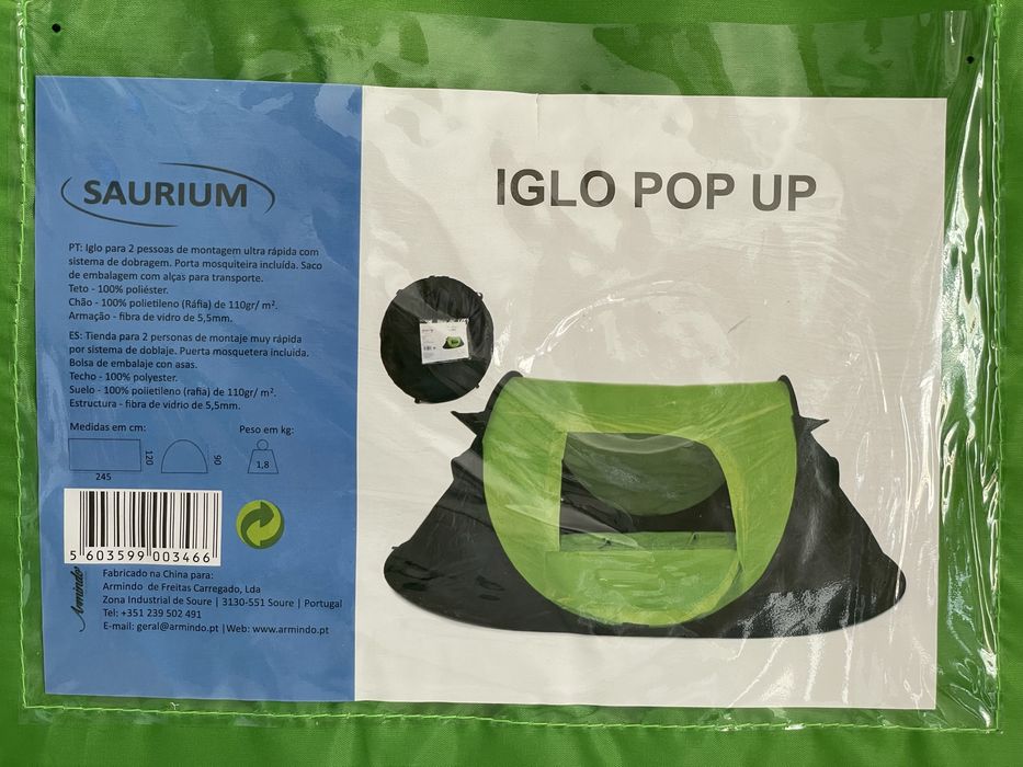 Tenda iglo pop up para 2 pesssoas