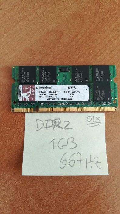 Várias memórias DDR2 para Portátil