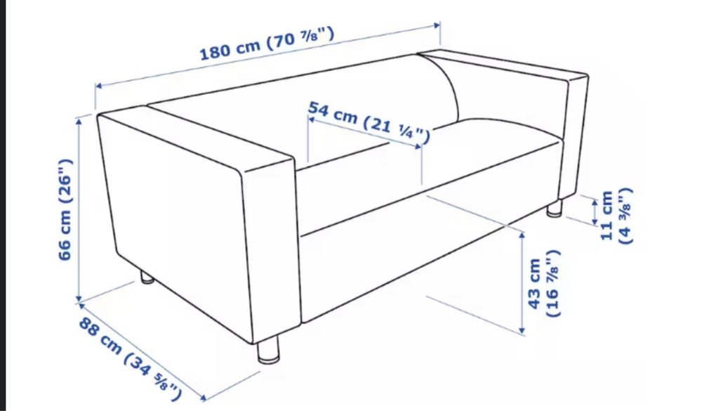 Sofa 2 osobowa -Ikea Klippan