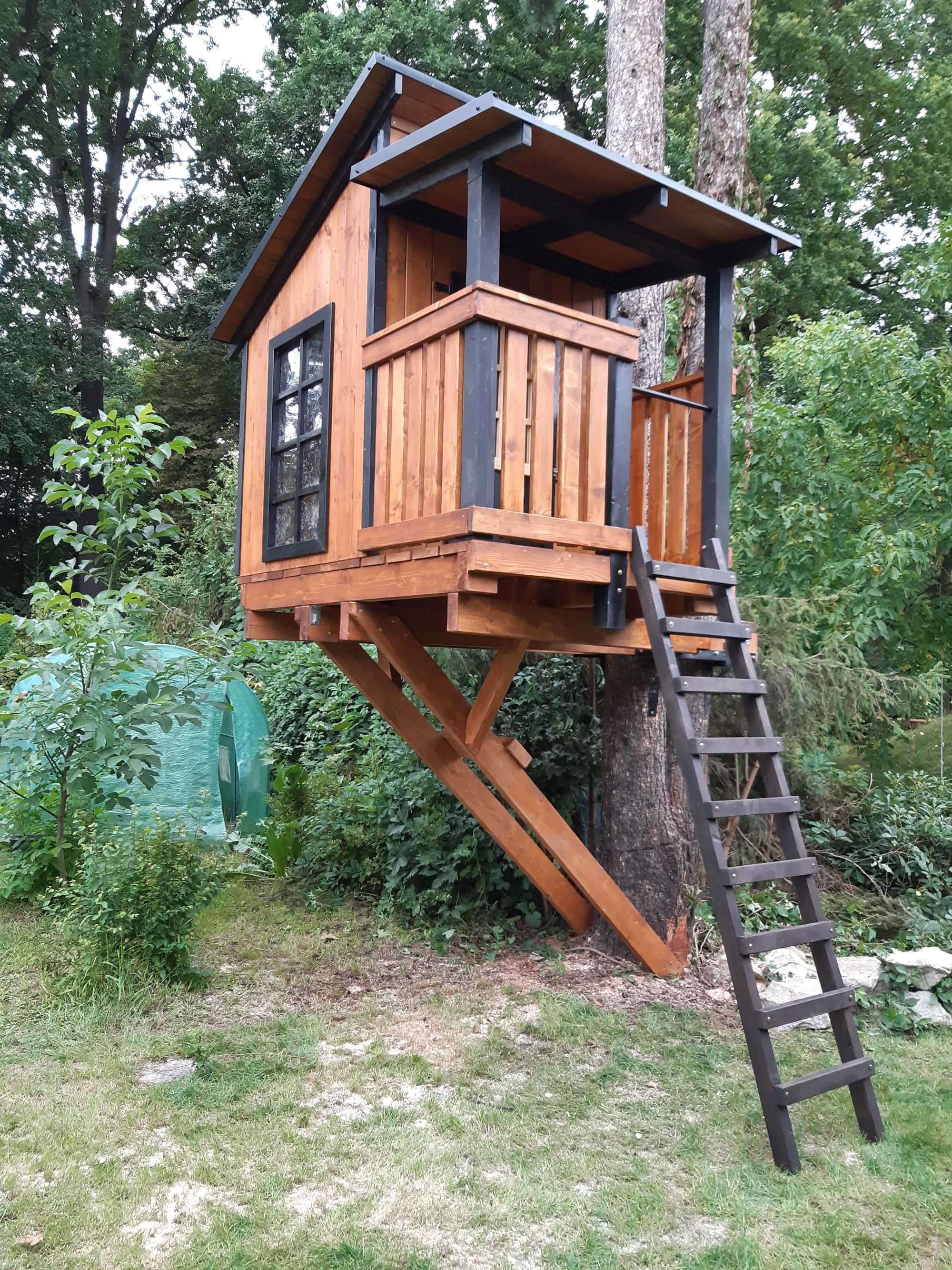 Domek na drzewie DND05 - domek drewniany - dla dzieci PLAC ZABAW