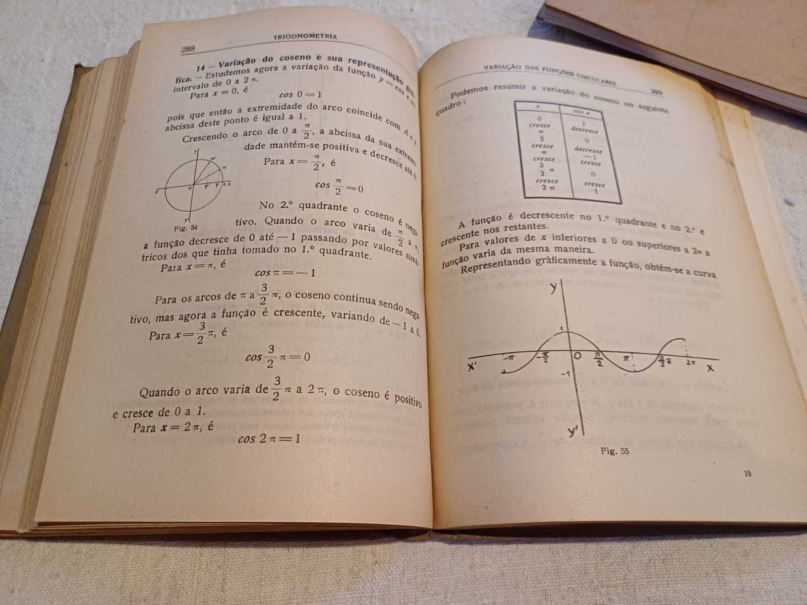 Livro Álgebra e Trigonometria para o 2º ciclo, P. Campos Tavares, 1946