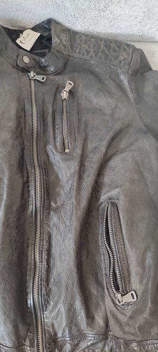 Skórzana męska kurtka -NOWA Z Metką
