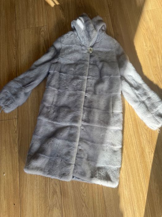 Eleganckie futro z błękitnej norki