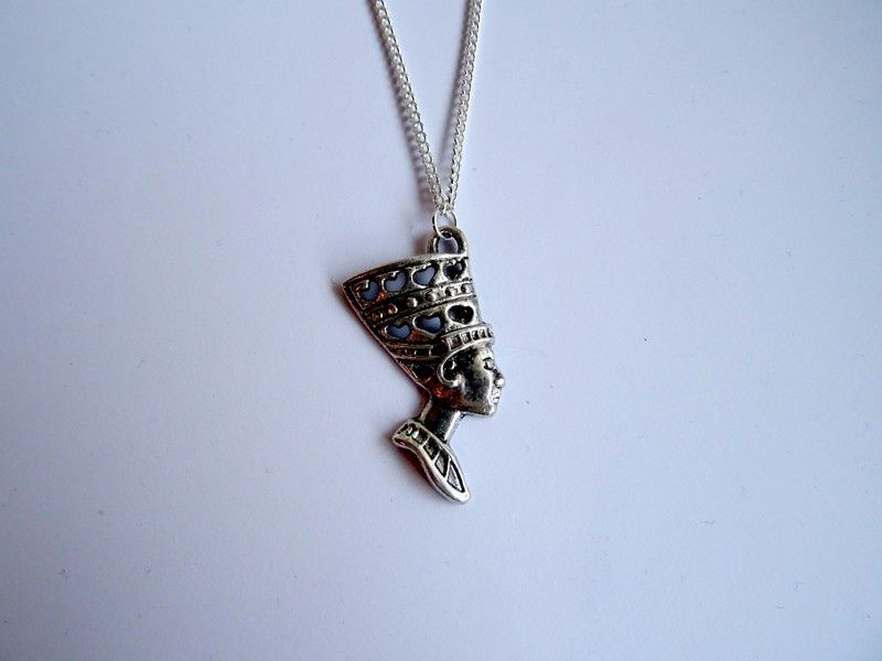 Łańcuszek naszyjnik srebrny Faraon grunge tumblr vintage retro choker