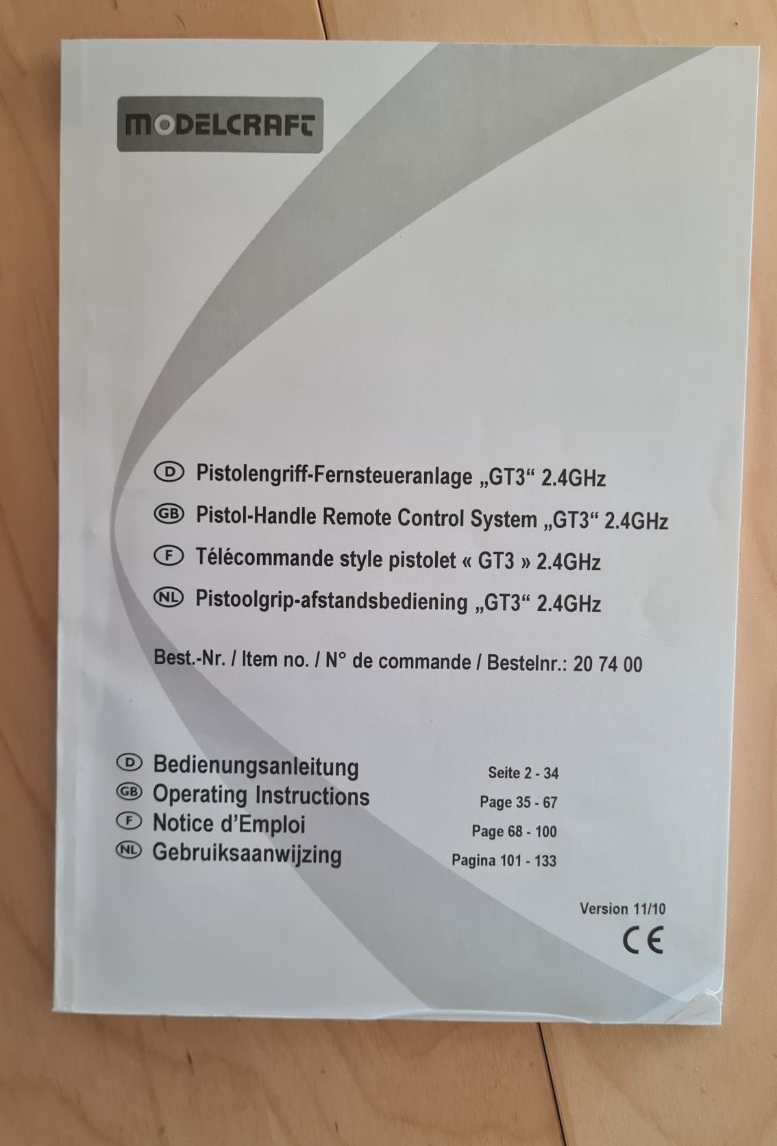 Nowa aparatura sterująca 3 kanałowa do modeli 2.4GHz Modelcraft GT3