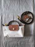 Longchamp bege tamanho xs