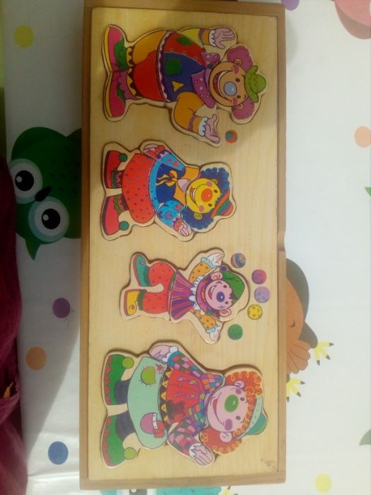 Brinquedo Caixa de construção de palhaços