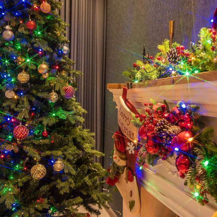 Lampki Choinkowe Łańcuch 200 LED 20m Kolorowe
