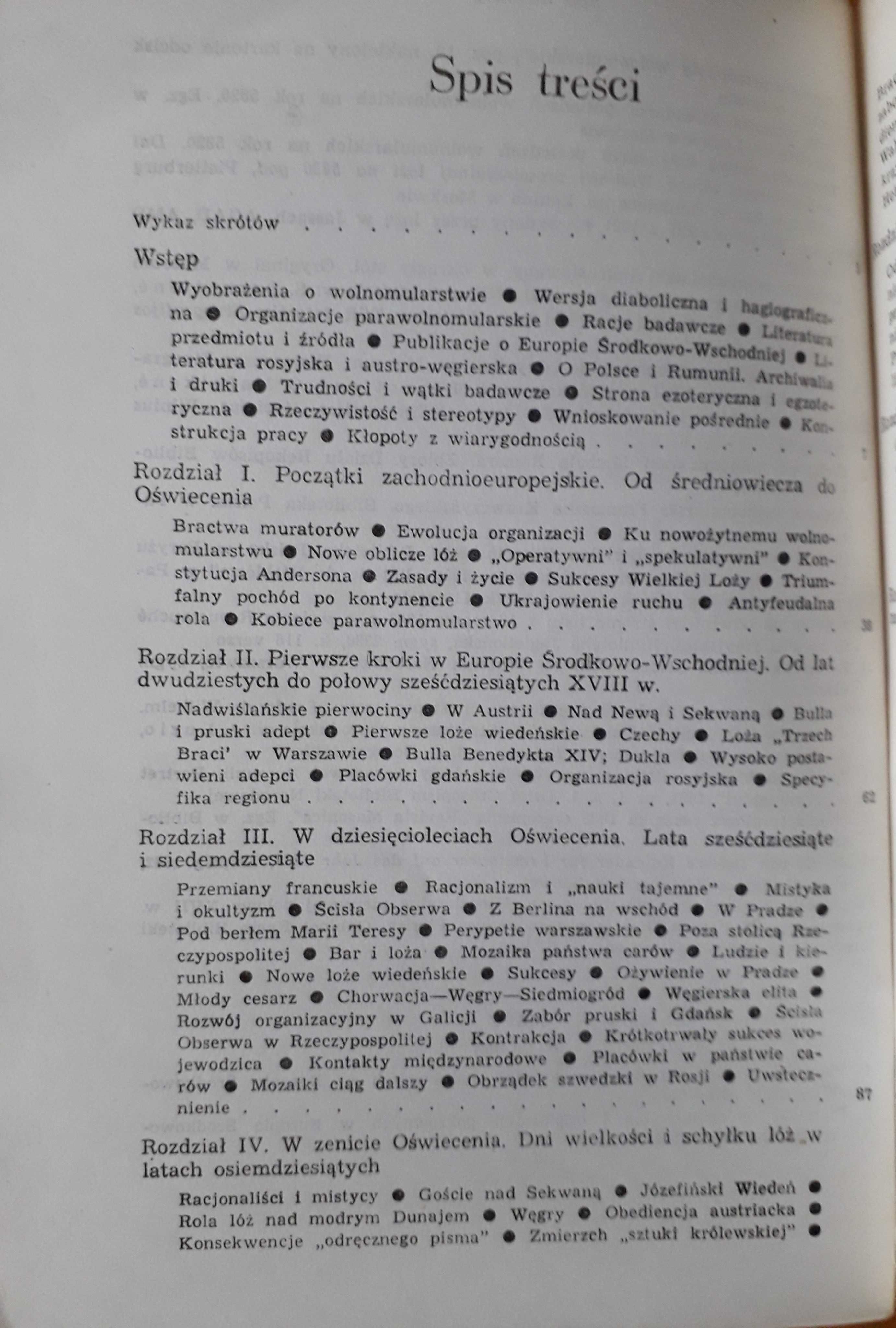 WOLNOMULARSTWO w Europie Środkowo-Wschodniej w XVIII i XIX w.  L. Hass