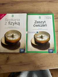 Podręcznik do fizyki i zeszyt  ćwiczeń dla 8 klasisty