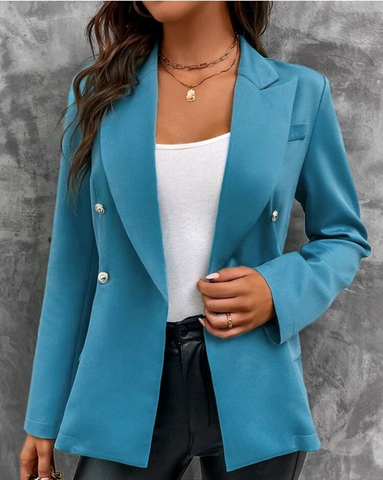 Brazer Azul com lapela