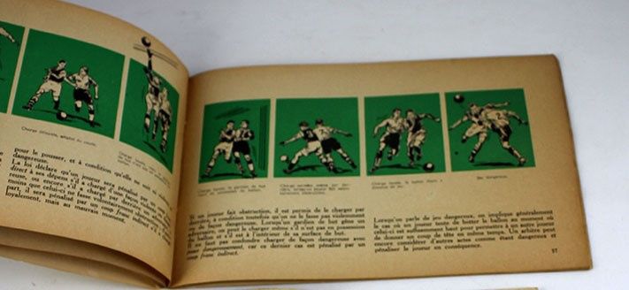 Manual de futebol em língua francesa - 1957