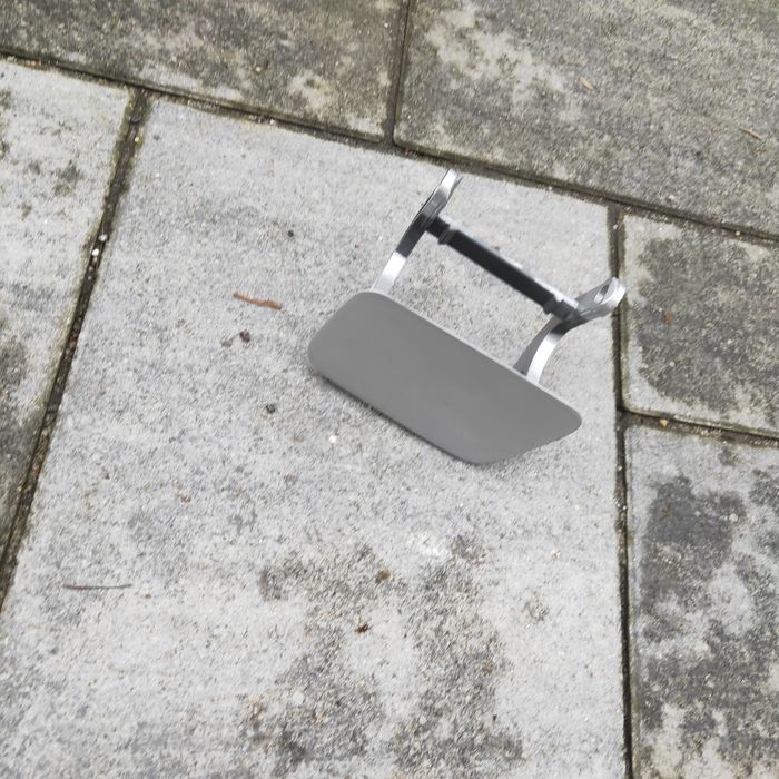 Zaślepka zderzaka spryskiwacza lampy przód BMW seria 5 E60 Srebrna