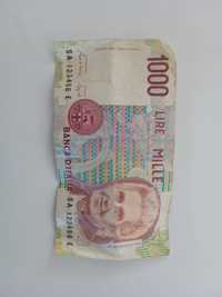 Banknot 1000 lirów . Super stan