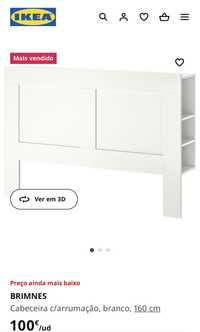 Cabeceira de cama ikea Brimnes