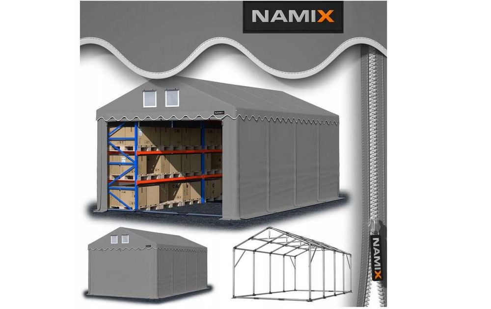 *** PROMOCJA *** Namiot PRESTIGE 6x8-2,6m hala magazynowy WZMOCNIONY