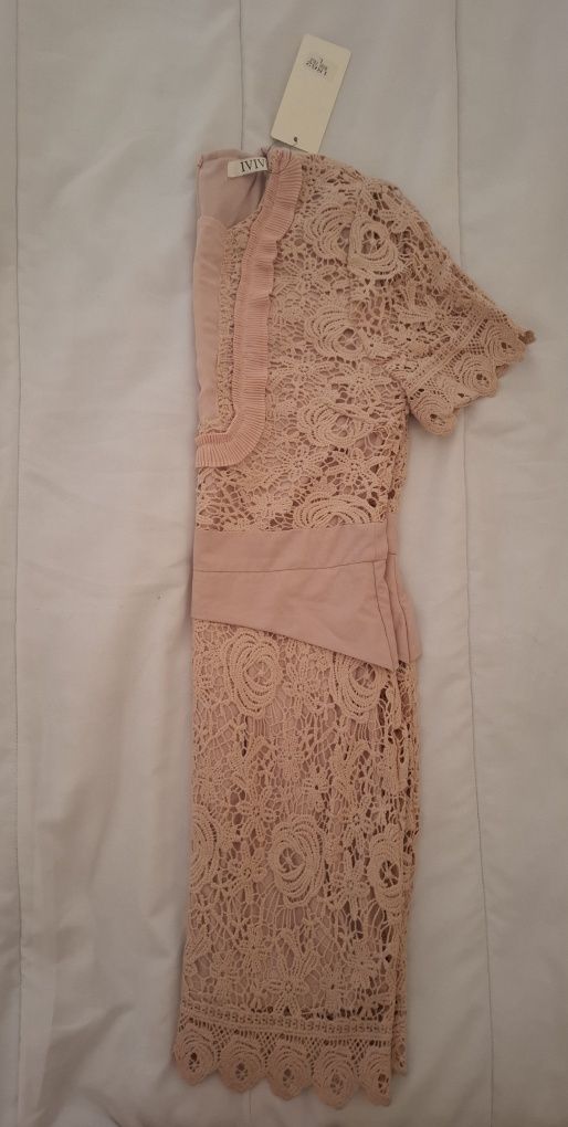 Vestido rosa velho M, novo com etiqueta