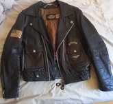 Blusão casaco pele harley davidson
