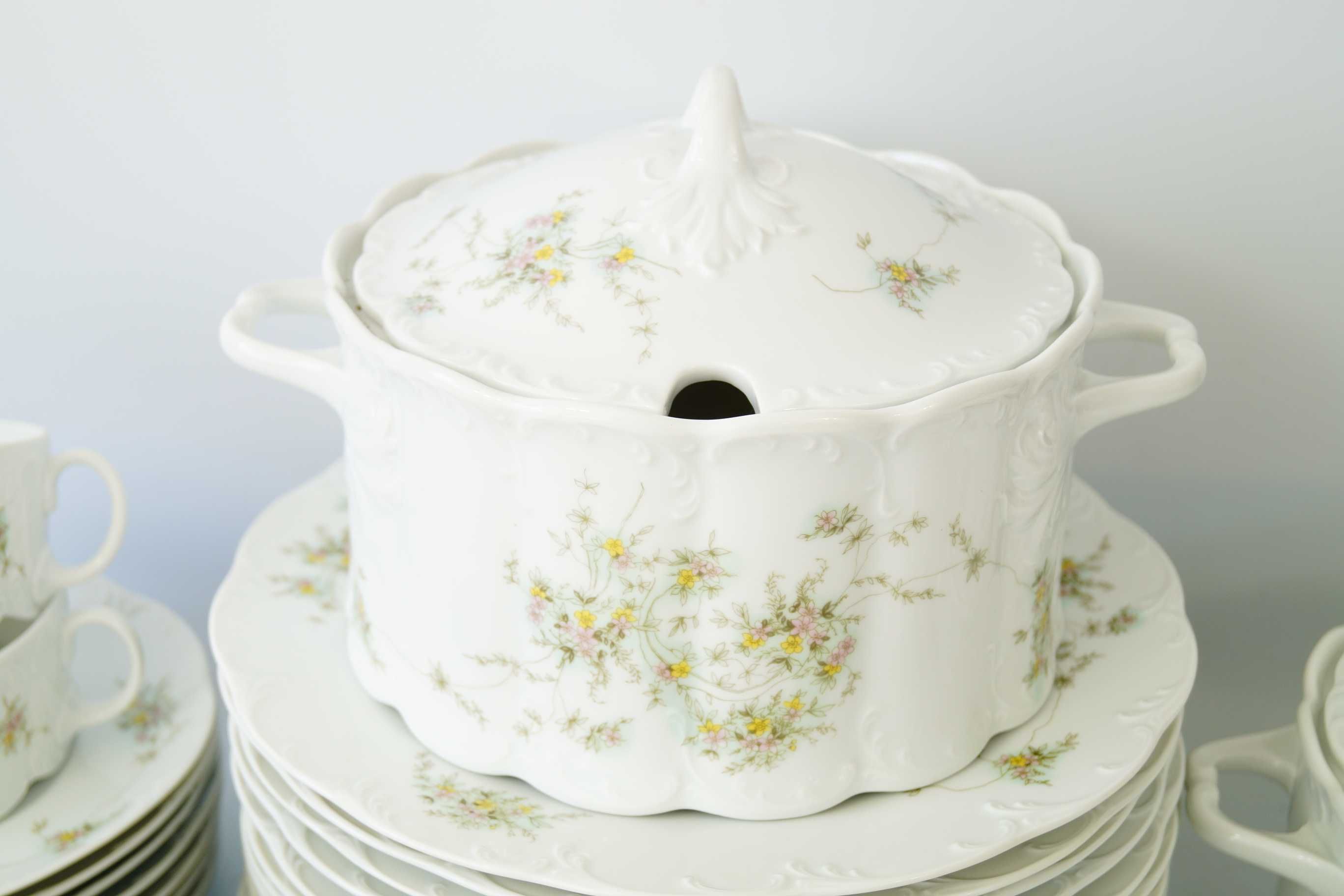 Rosenthal Monbijou Grune Ranke serwis obiadowy 8-12 os bulionówki