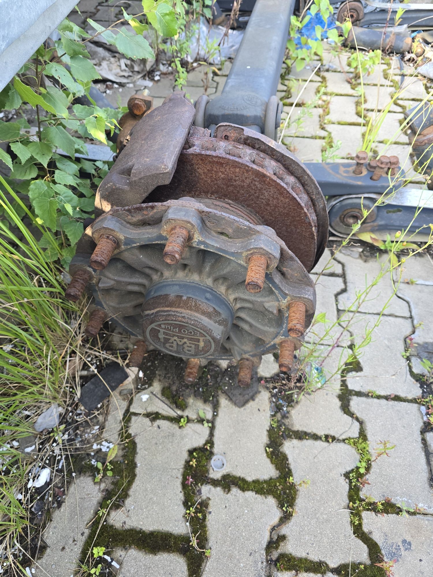 Ściana przednia, drzwi, słupki, oś bpw 6010 eco plus, dach, szyny,rama