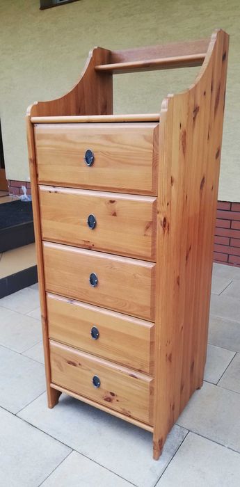 Szafka słupek Leksvik szuflady komoda Ikea regał kredens półki witryna