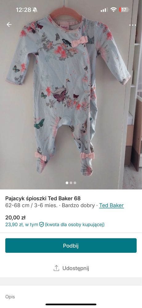 Ted baker pajacyk