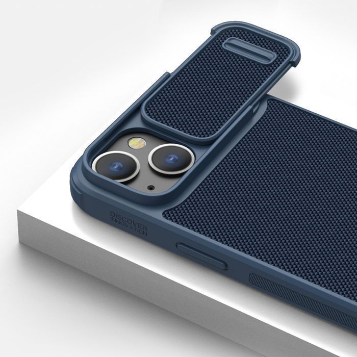 Pokrowiec Nillkin Textured S Case do iPhone 14 Pro Max - Ciemnozielony