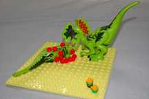 LEGO Dinozaur figurka Dilo01 park jurajski + drugi uszkodzony korpus