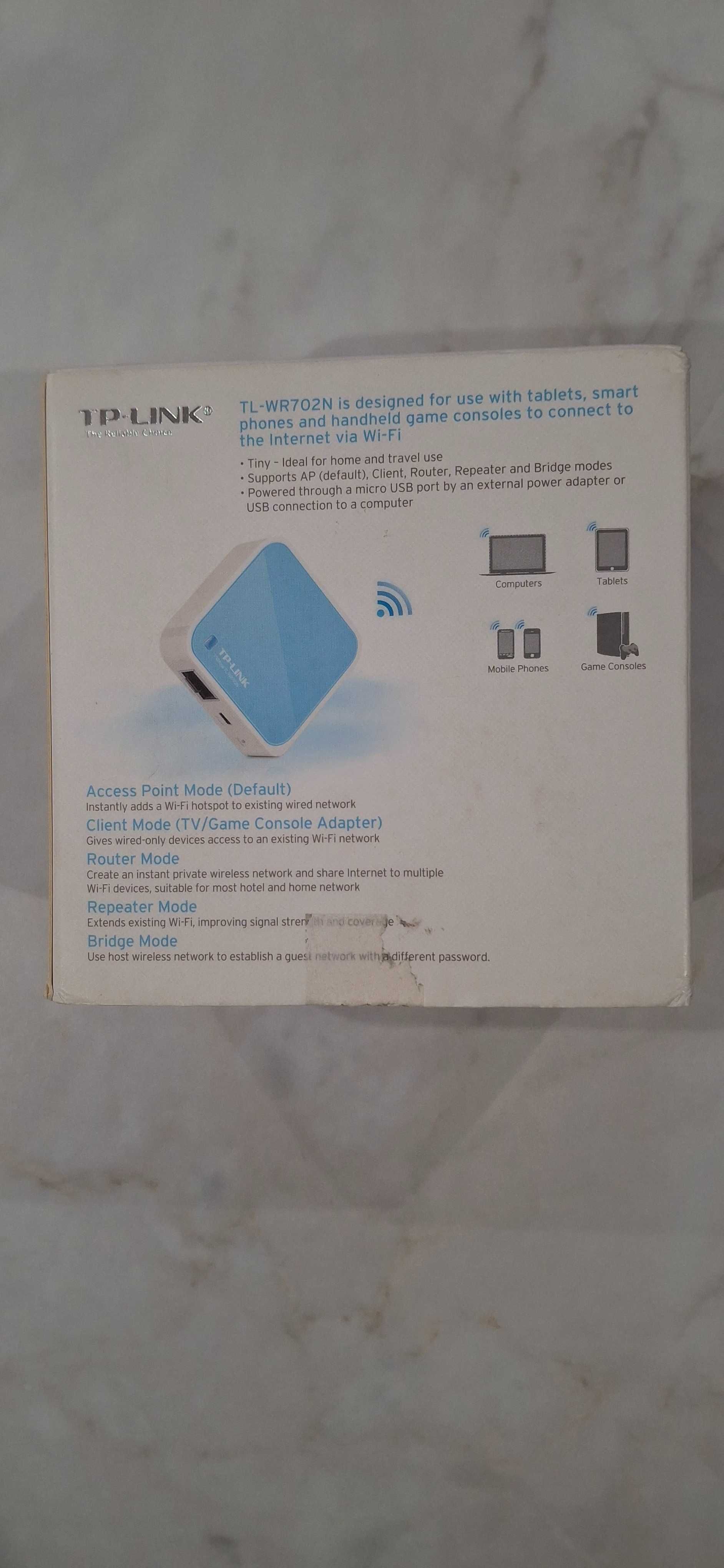 Nano Router bezprzewodowy, standard N, TP-LINK TL-WR702N