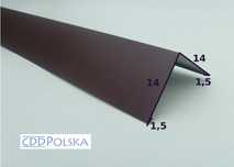 Gąsior do trapezu RAL 8017 POŁYSK ,obróbki blacharskie 1,95 m