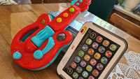Gitara i tablet, światło i dźwięk zabawki