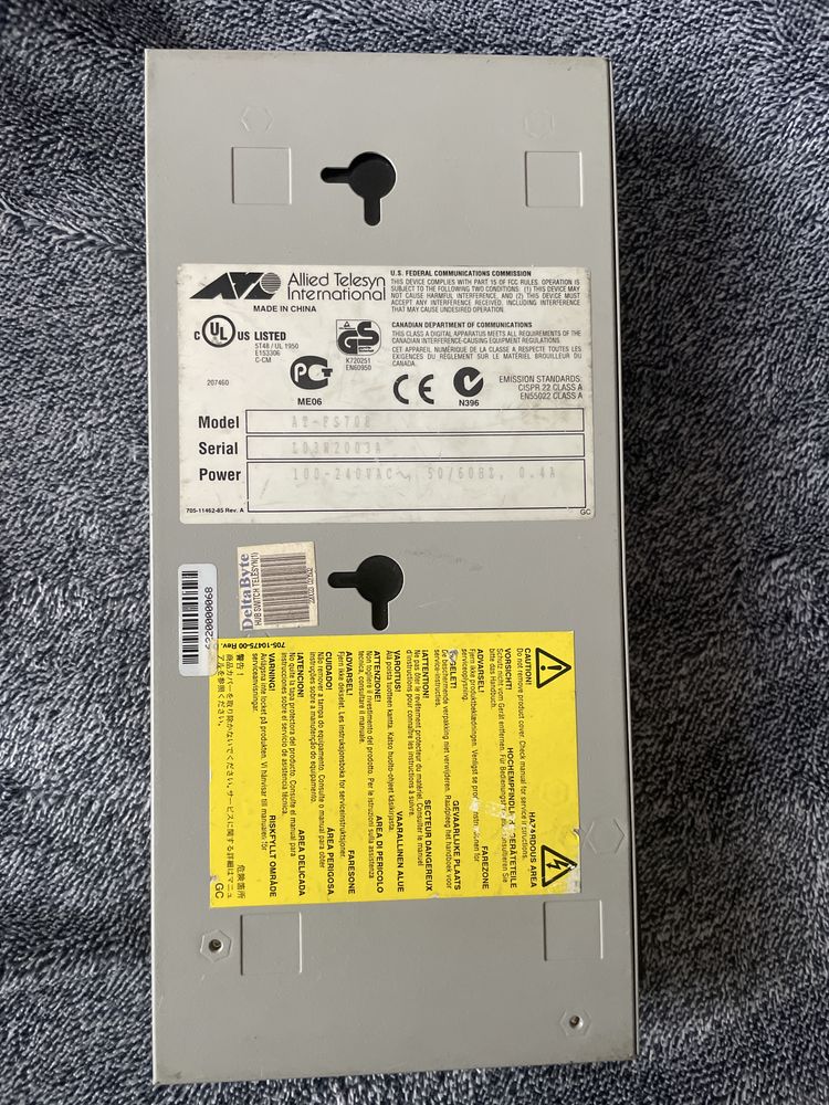 Fast Ethernet Switch Allied Telesyn 8 portas