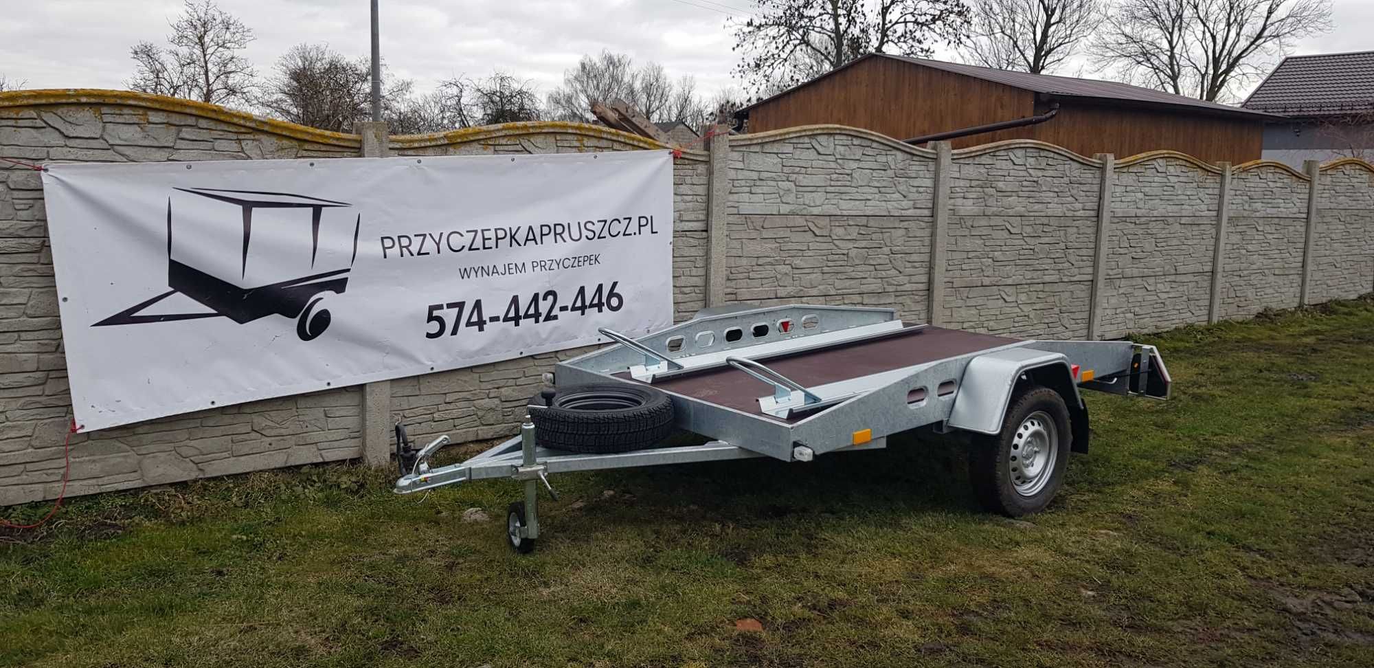 Wynajem przyczep: platforma moto/quad