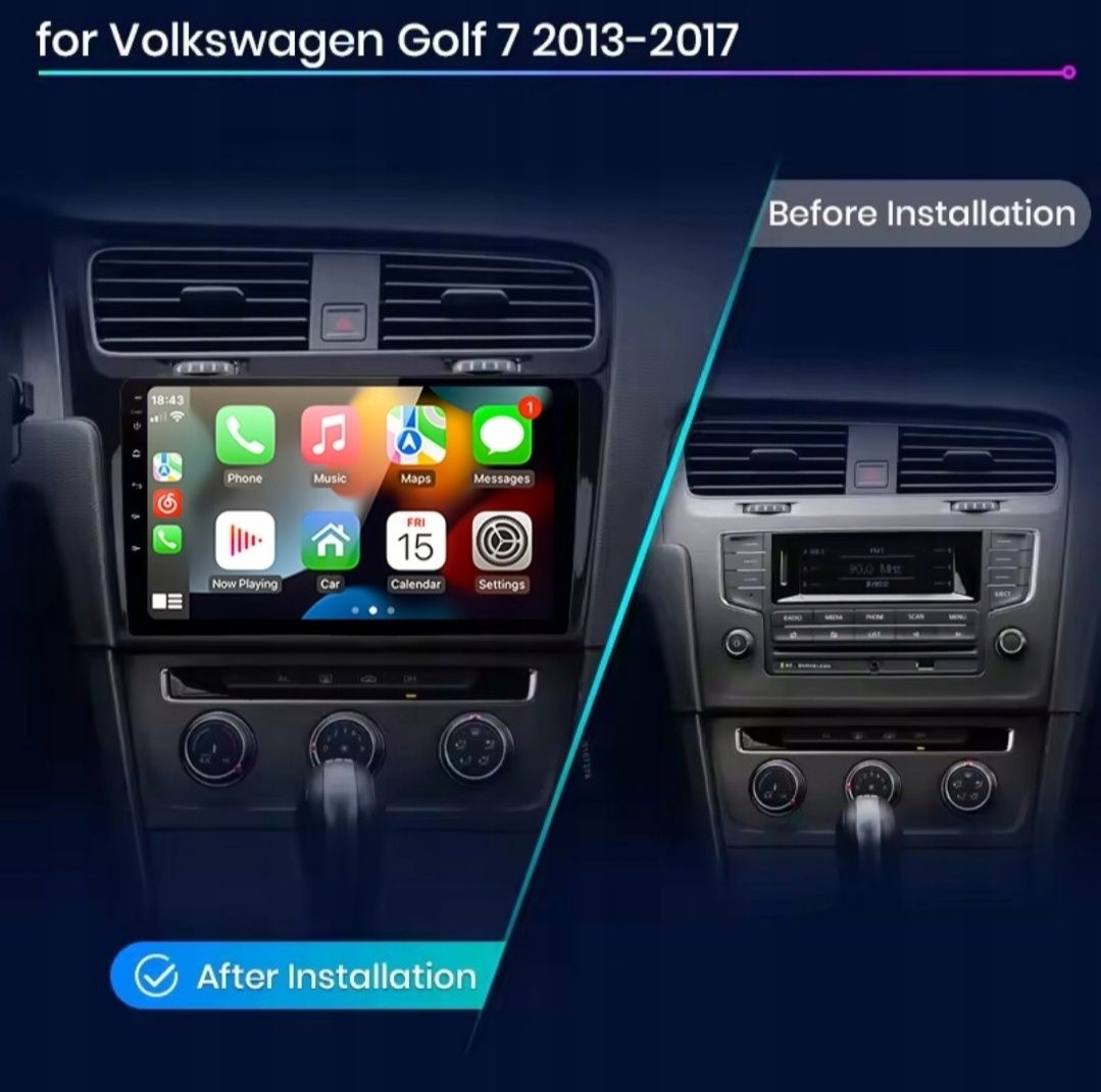 Radio samochodowe 2DIN Android dla Volkswagen VW Golf 7 2013,2017