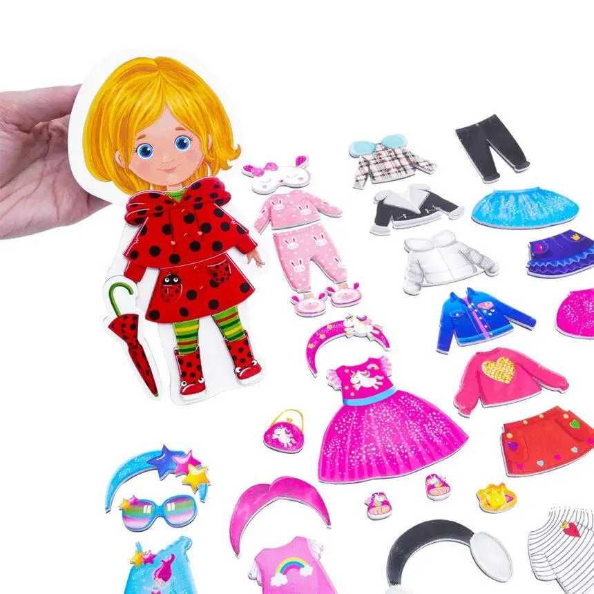 Магнитные игры-одевашки Vladi Toys Family look, Trendy girl
