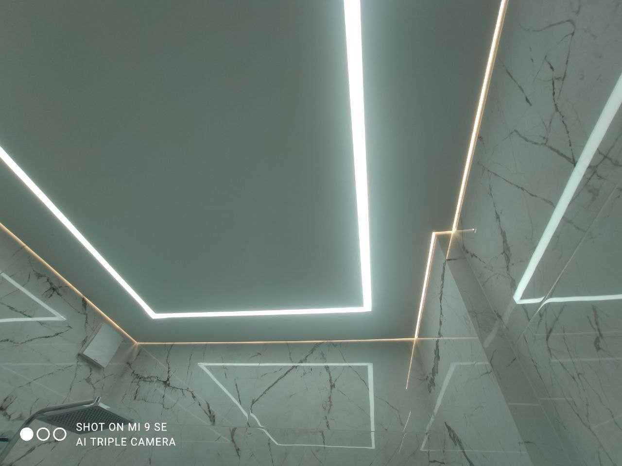 ГАРАНТІЯ! Натяжні стелі Вінниця від 300грн/м2 | Вбудовані світильники