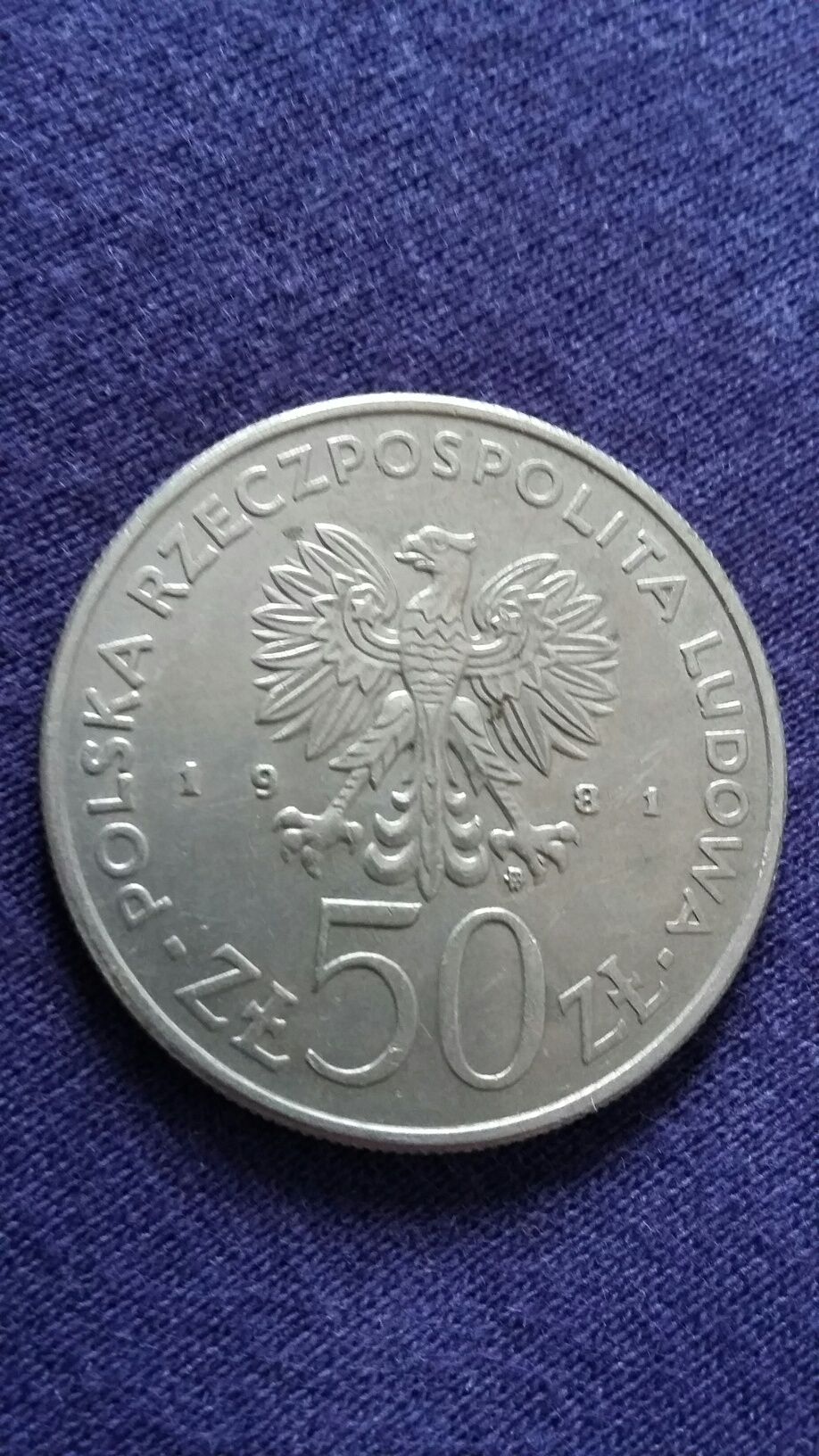 Moneta 50zl Bolesław II Śmiały 1981r