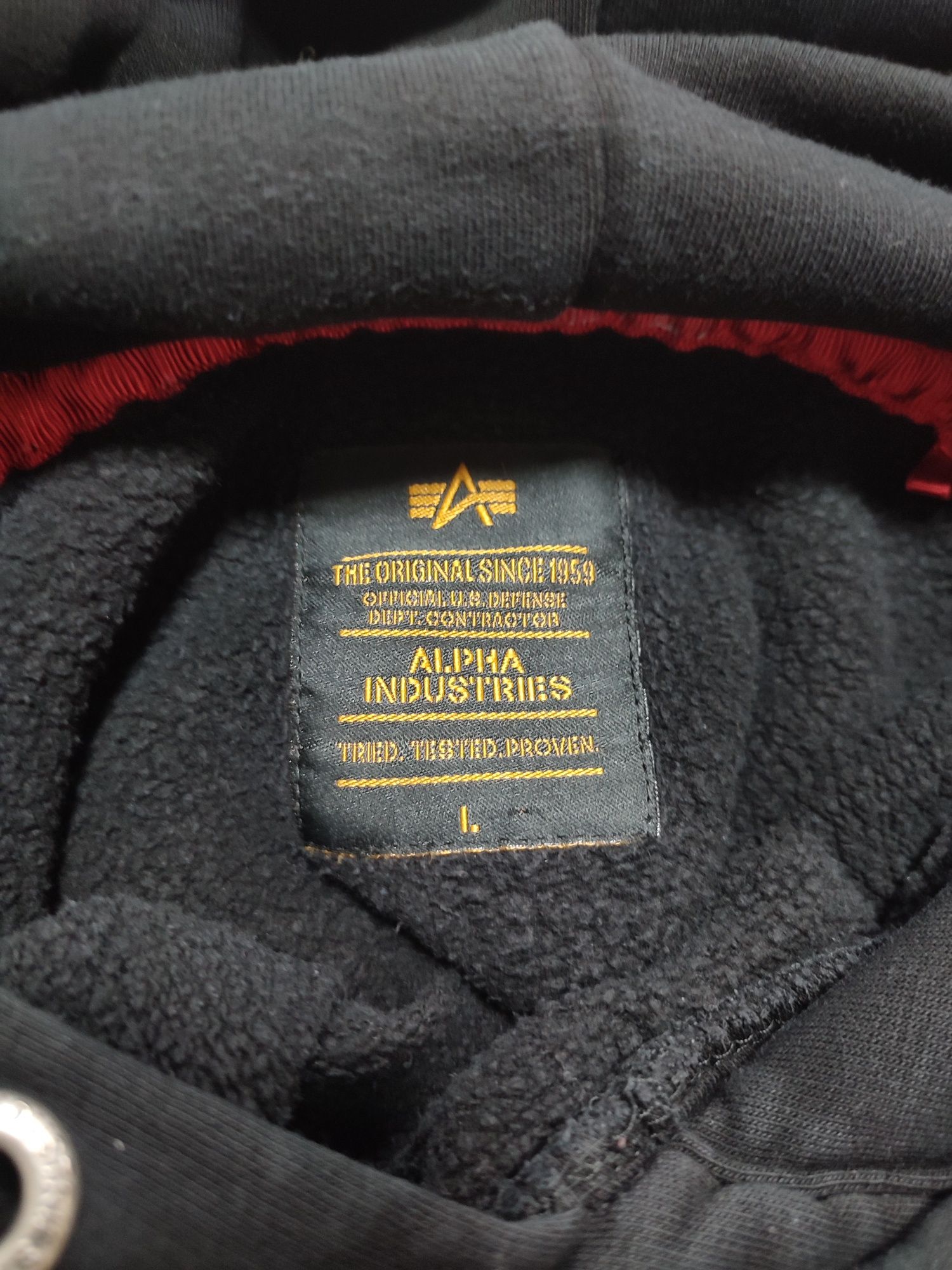 ALPHA INDUSTRIES кофта с лентой