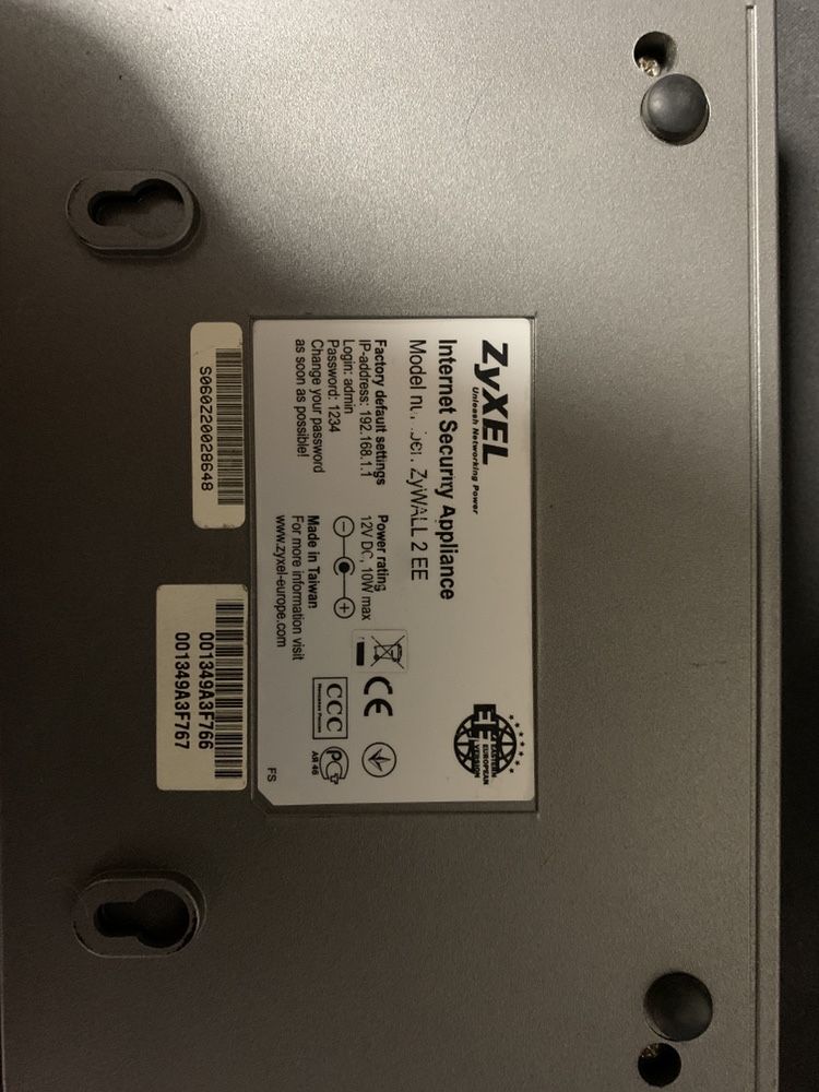 Продам Маршрутизатор ZyWall 2 plus