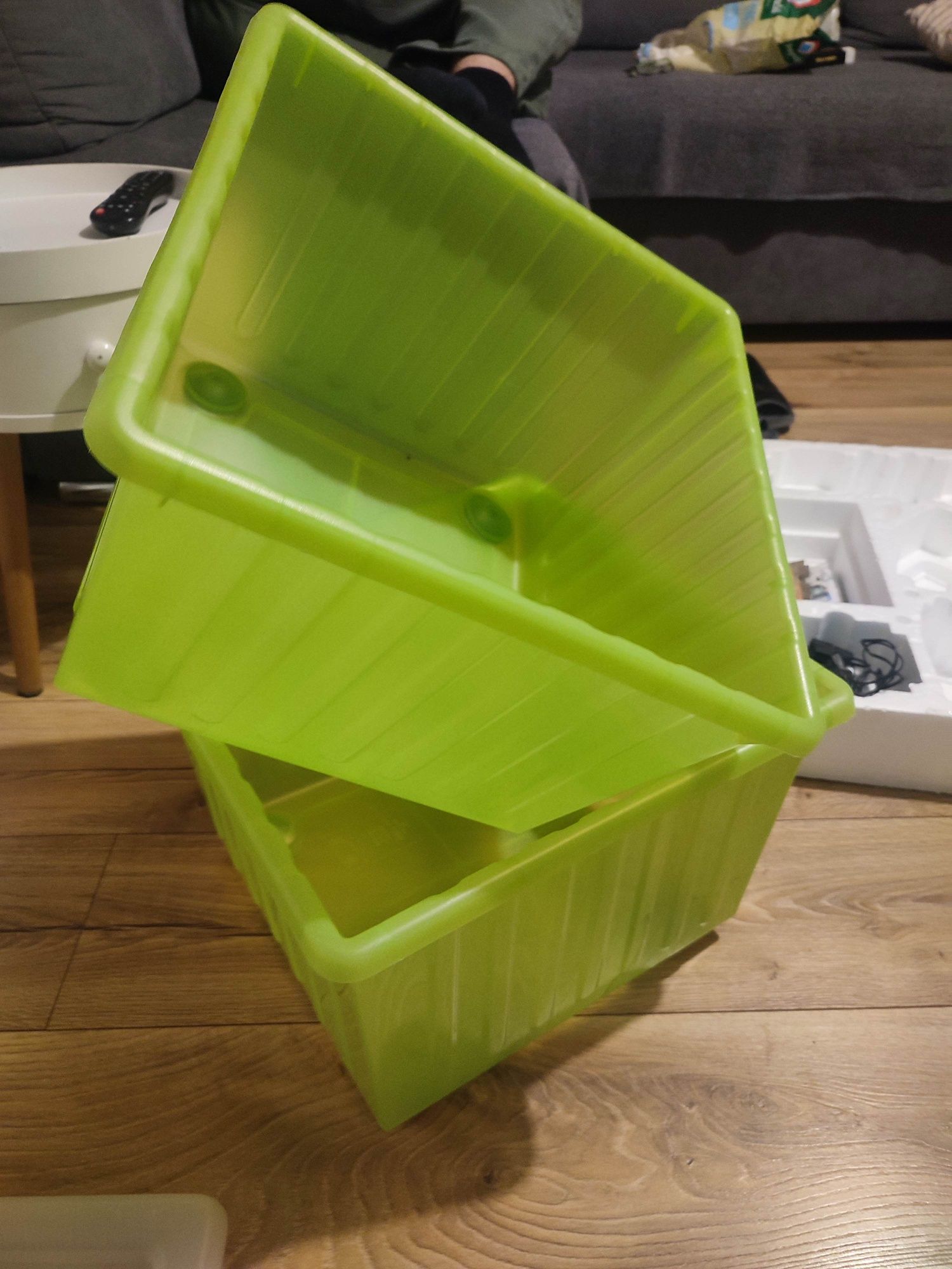 IKEA Vessla pudełko na kółkach z przykrywką 2 szt.