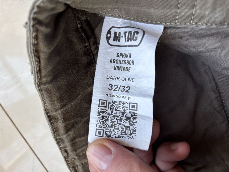 Штани M-Tac Aggressor vintage 32/32 dark olive