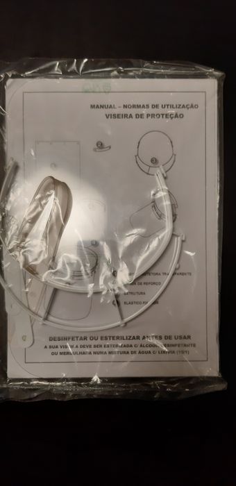 Viseira de proteção nova