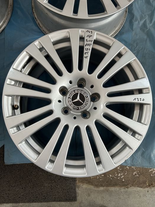 143 Felgi Aluminiowe Oryginał MERCEDES R 17 5x112 Bardzo Ładne