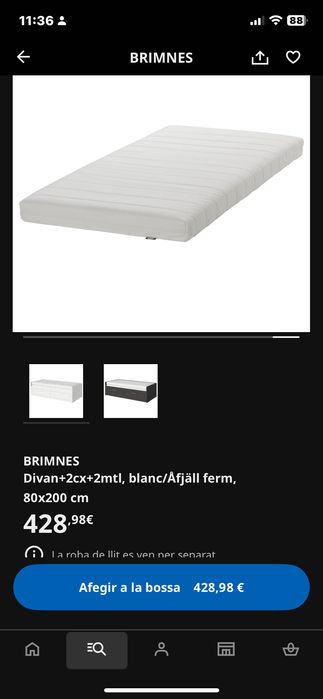 Cama individual doble 8x200
