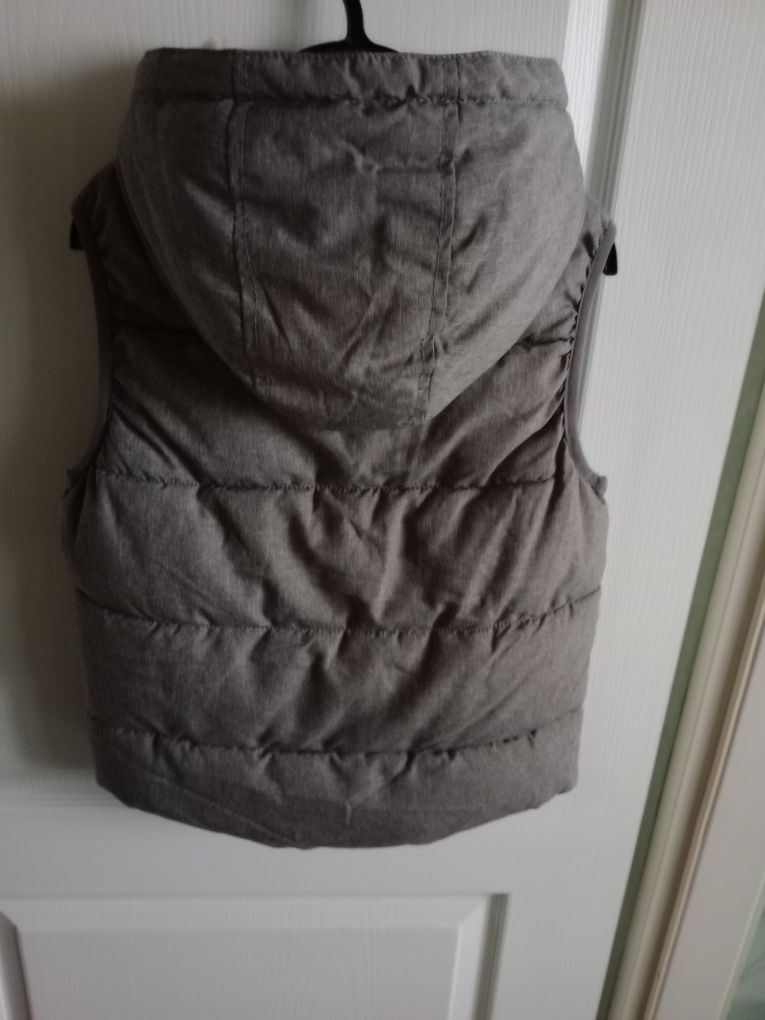 Kamizelka bezrękawnik h&m 122/128 szary