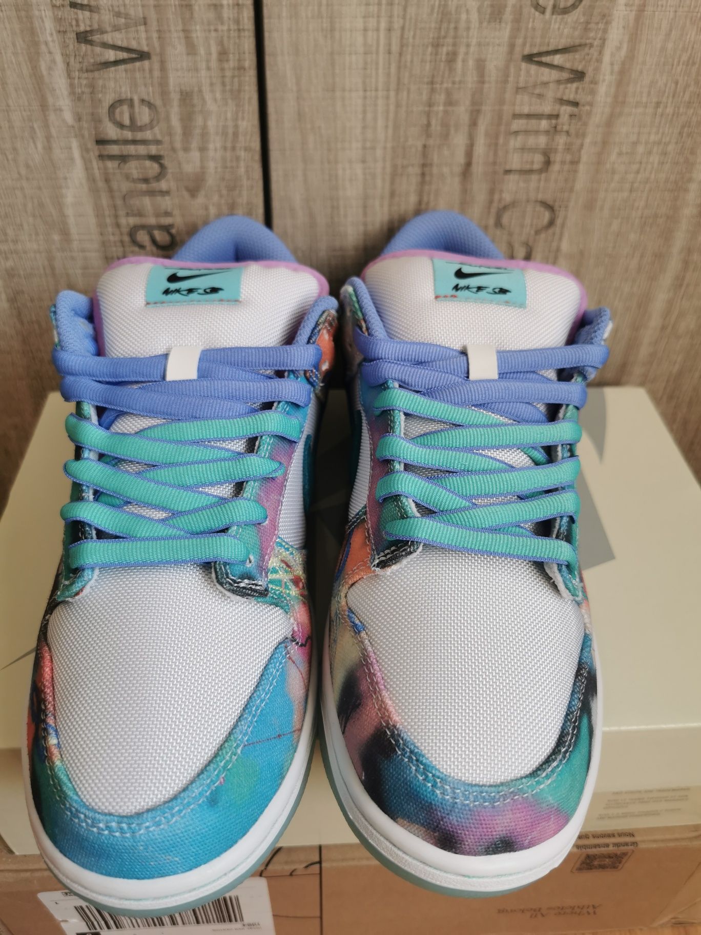 Nike SB dunk low futura labolatories bleached aqua 42