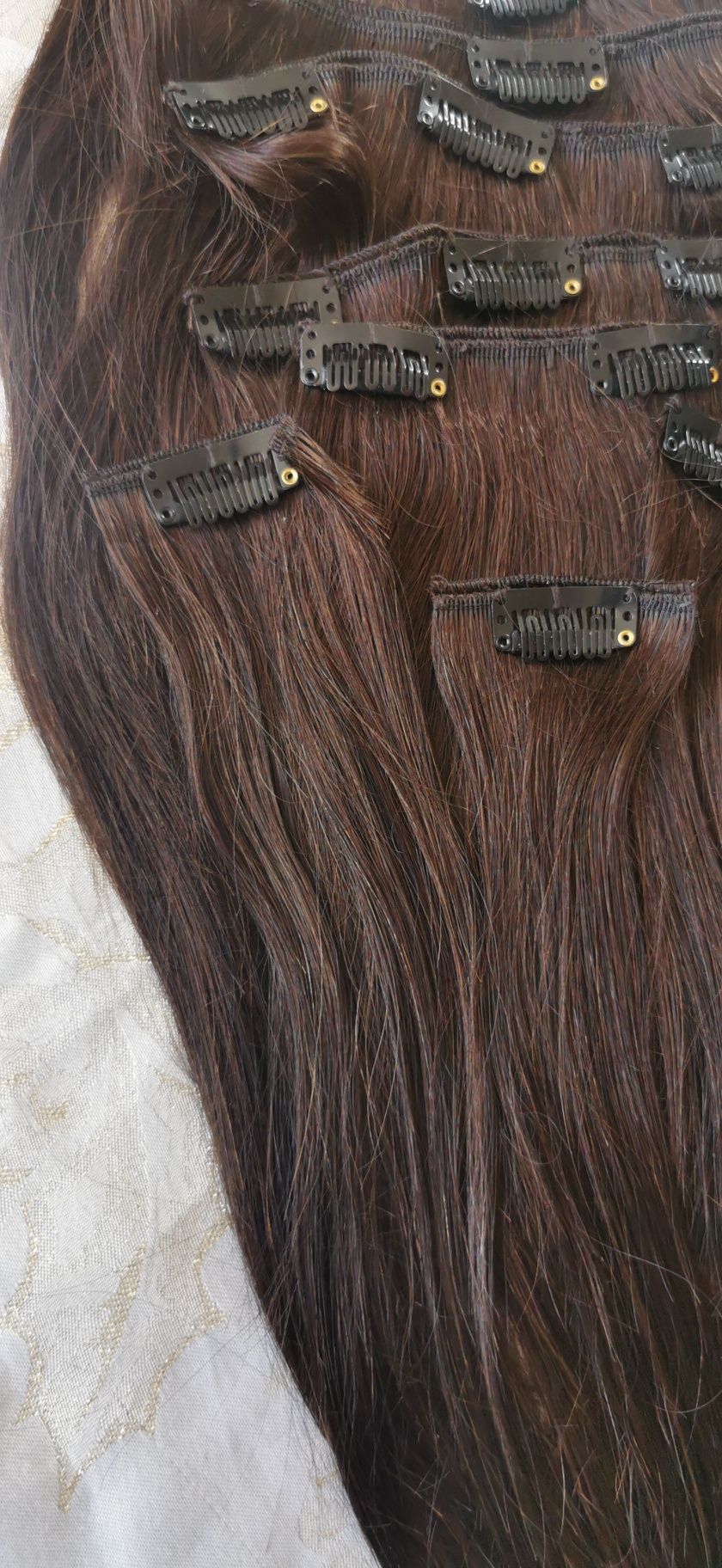Włosy naturalne clip in 45cm