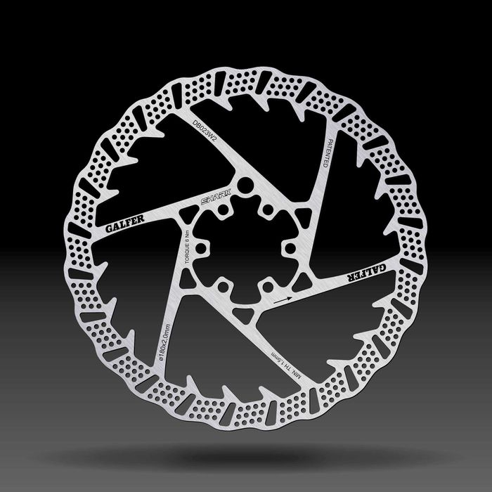 Tarcza hamulcowa GALFER SHARK 160x1.8mm rower górski MTB disc 6 śrub